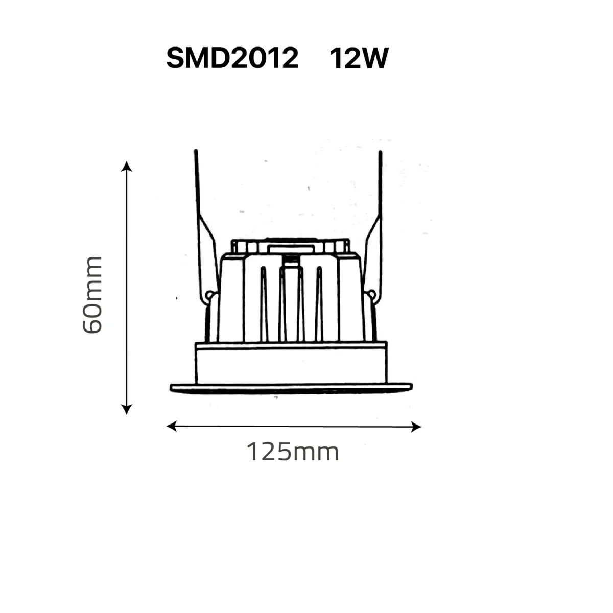 LED DOWN LIGHT (UTL-SMD2012) – Frosted Recessed Ceiling Light with OSRAM LED Chips & PHILIPS Driver - Image 8