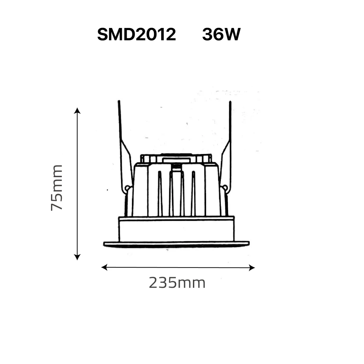LED DOWN LIGHT (UTL-SMD2012) – Frosted Recessed Ceiling Light with OSRAM LED Chips & PHILIPS Driver - Image 9