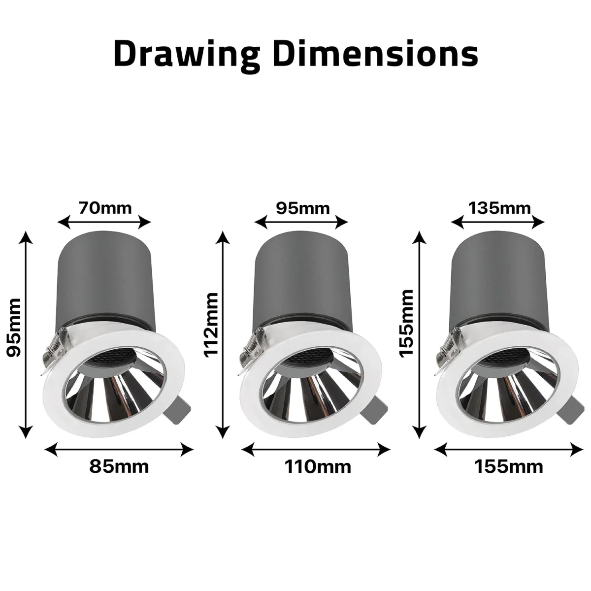 Ultralight Recessed LED Ceiling Downlight Anti-Glare (BR6453) - Image 3