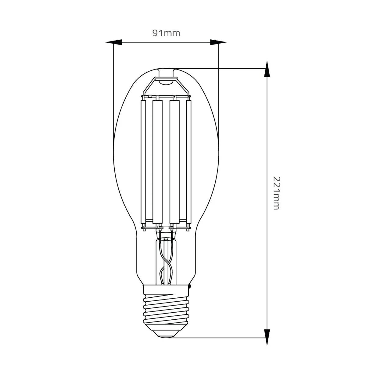 Ultralight 30W LED Filament Bulb E40 Base (UTL-13aHD5000SG) - Image 10