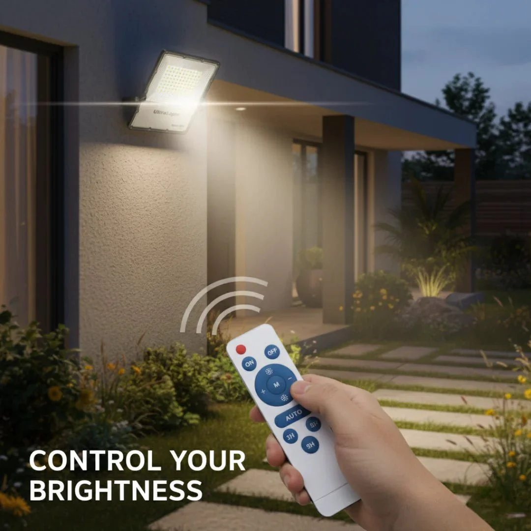 LED Flood Light with Solar (SFL-30W) - 30W Solar-Powered Floodlight with 60000mAh Battery - IP65 Waterproof - Image 4