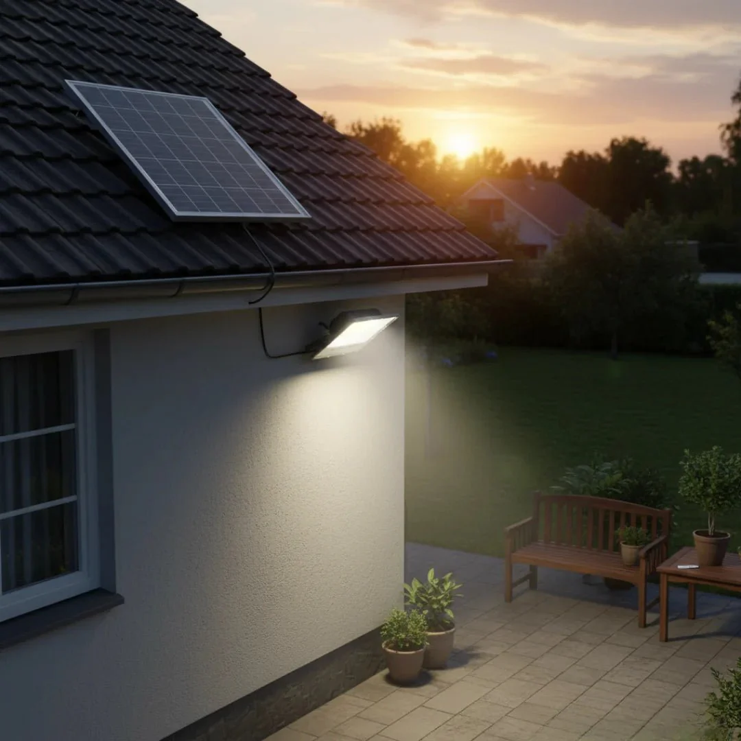 LED Flood Light with Solar (SFL-30W) - 30W Solar-Powered Floodlight with 60000mAh Battery - IP65 Waterproof - Image 5