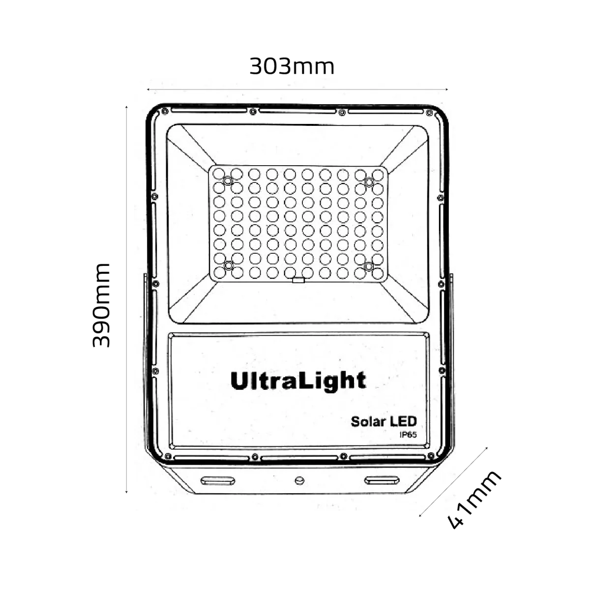 LED Flood Light with Solar (SFL-30W) - 30W Solar-Powered Floodlight with 60000mAh Battery - IP65 Waterproof - Image 9