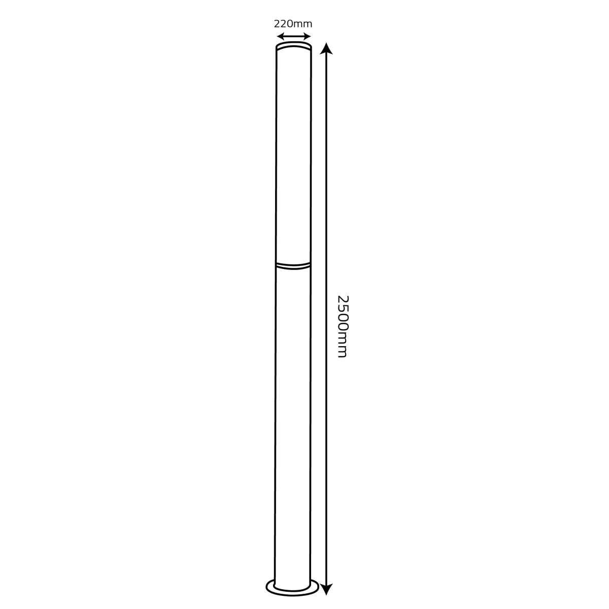 Ultralight LED Garden Pole Light (QT1845) - Image 3