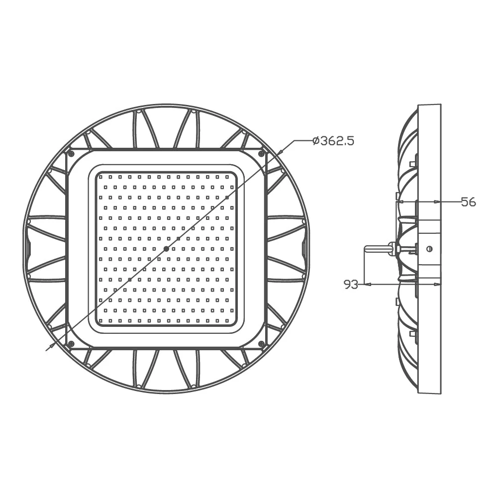 Ultralight LED High Bay Light (WL-HB1620) - Image 3