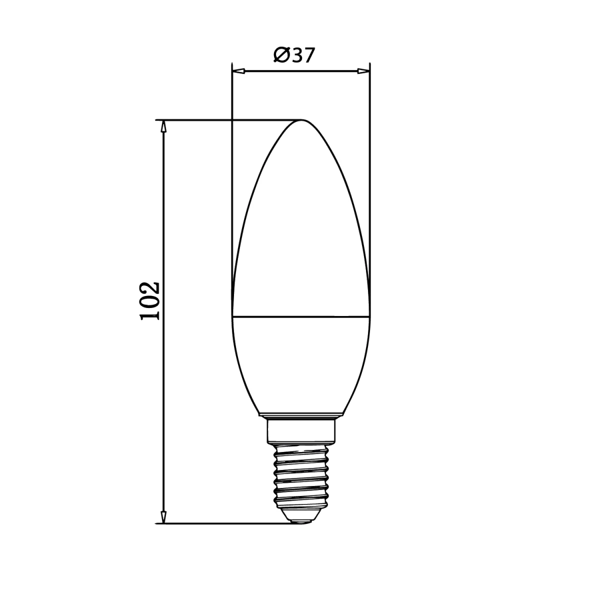 LED Light Bulb 5.5W E14 (SQ-006) - Image 4