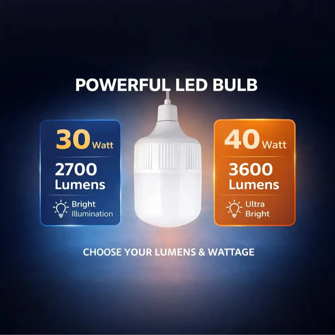 LED LIGHT BULB E27 (T1S Shop) – Instant Full-Light, High Efficiency - Image 3