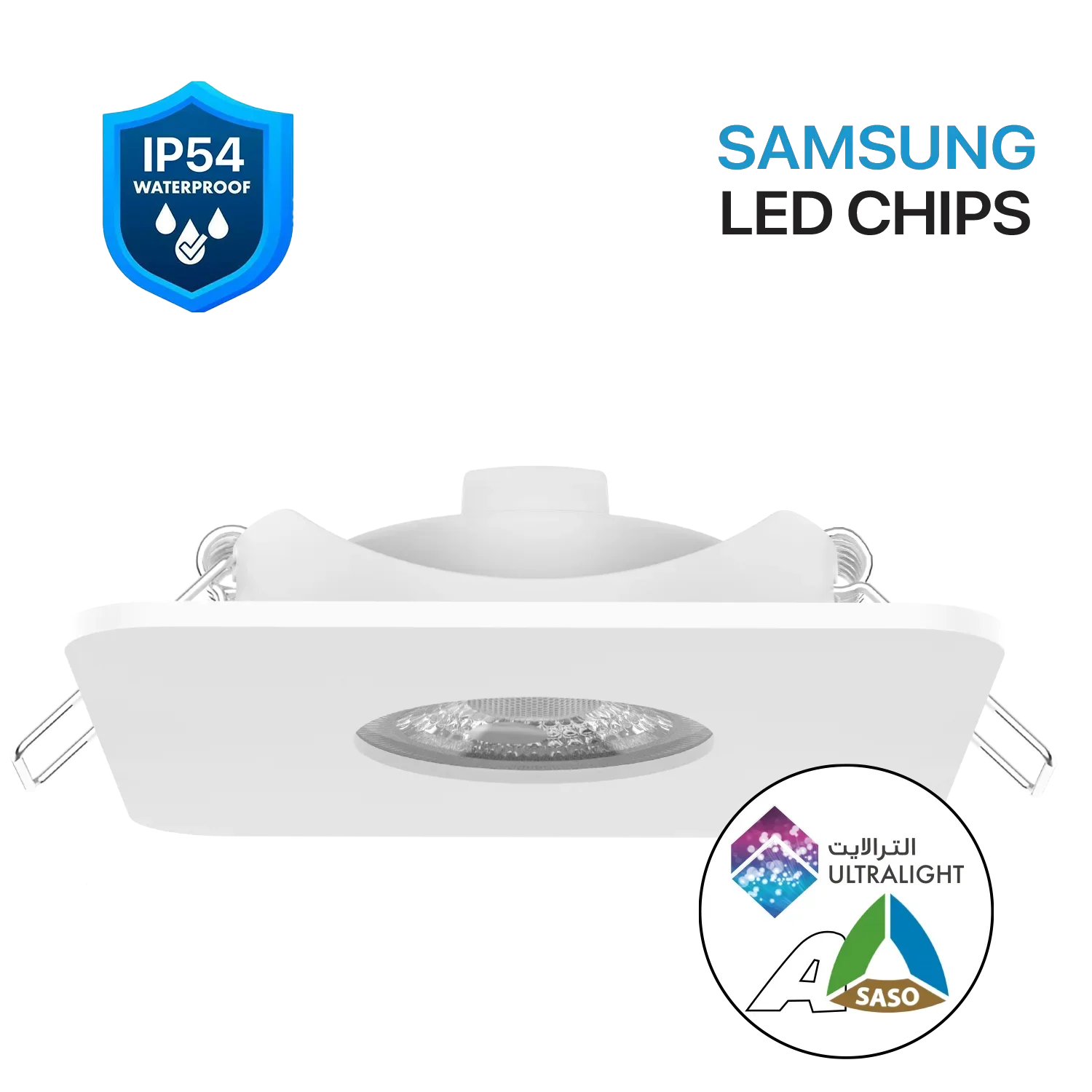 Ultralight Outdoor Downlight LED - IP54 Weather Resistance (UTL-KD-SQ)