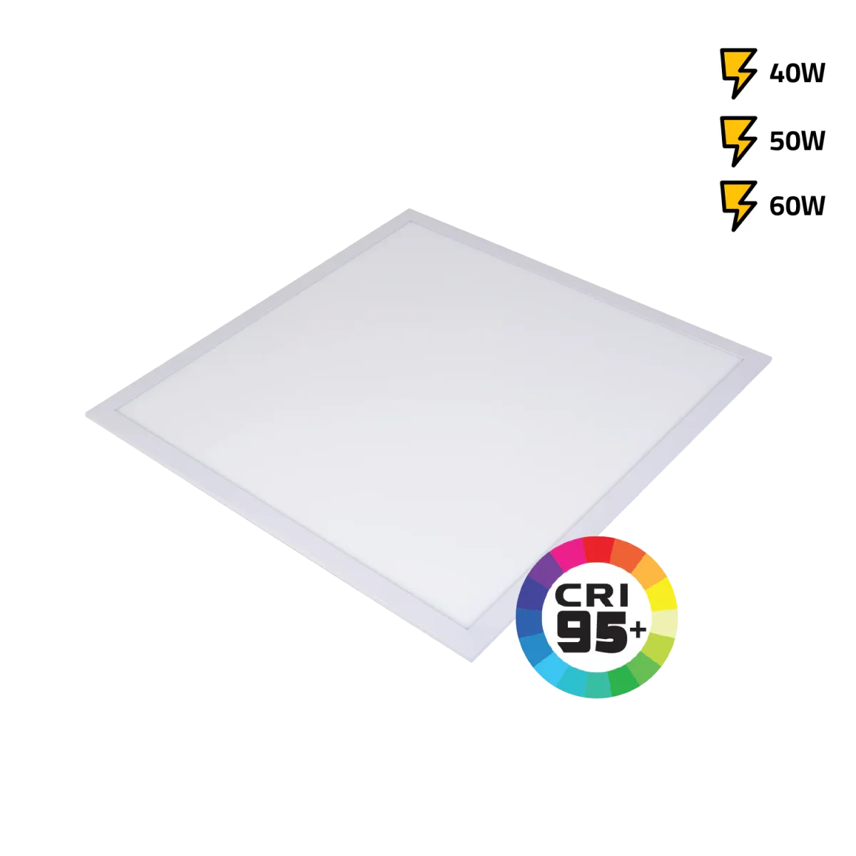 LED PANEL LIGHT (SD600 VS) – 3 Power Change 40W+50W+60W, High CRI>95, 3 Years Warranty