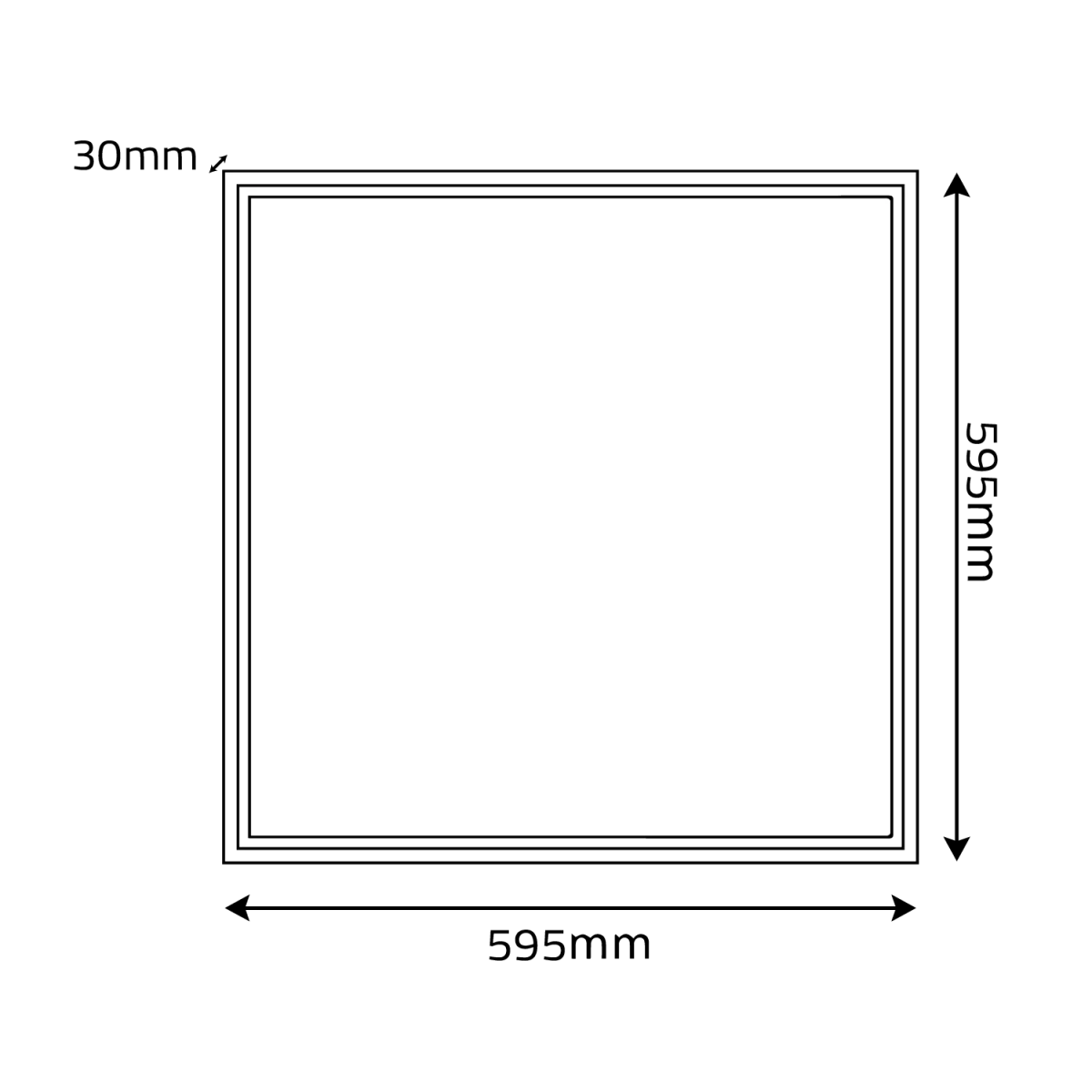 LED PANEL LIGHT (SD600 VS) – 3 Power Change 40W+50W+60W, High CRI>95, 3 Years Warranty - Image 9