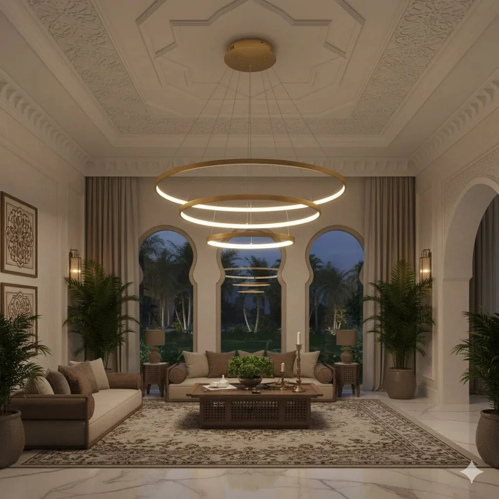 LED Pendant Light (BR4822) – 3-in-1 Suspended Modern Chandelier with Silicon Ring Diffuser - Image 3