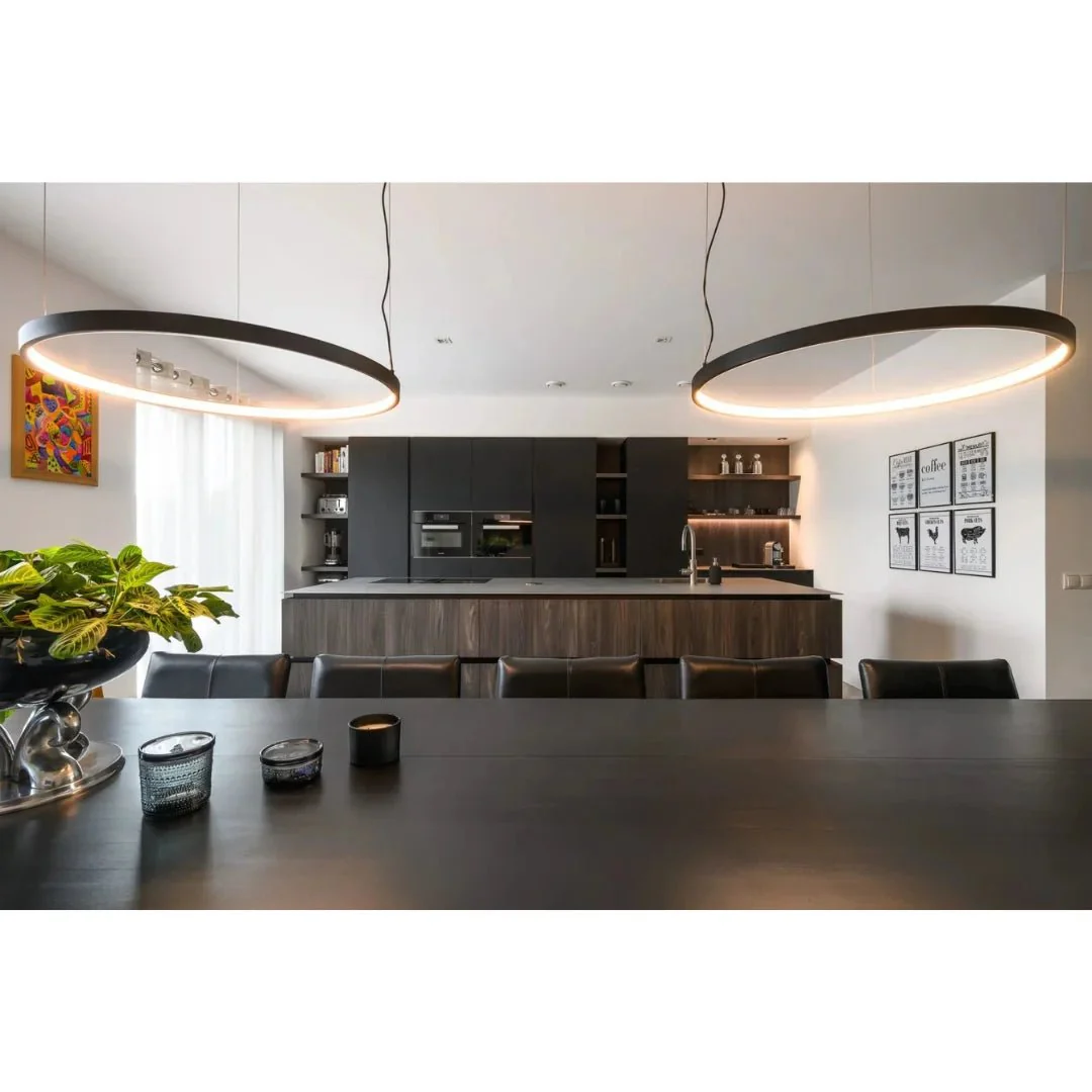 LED Pendant Light (BR4822) – 3-in-1 Suspended Modern Chandelier with Silicon Ring Diffuser - Image 7