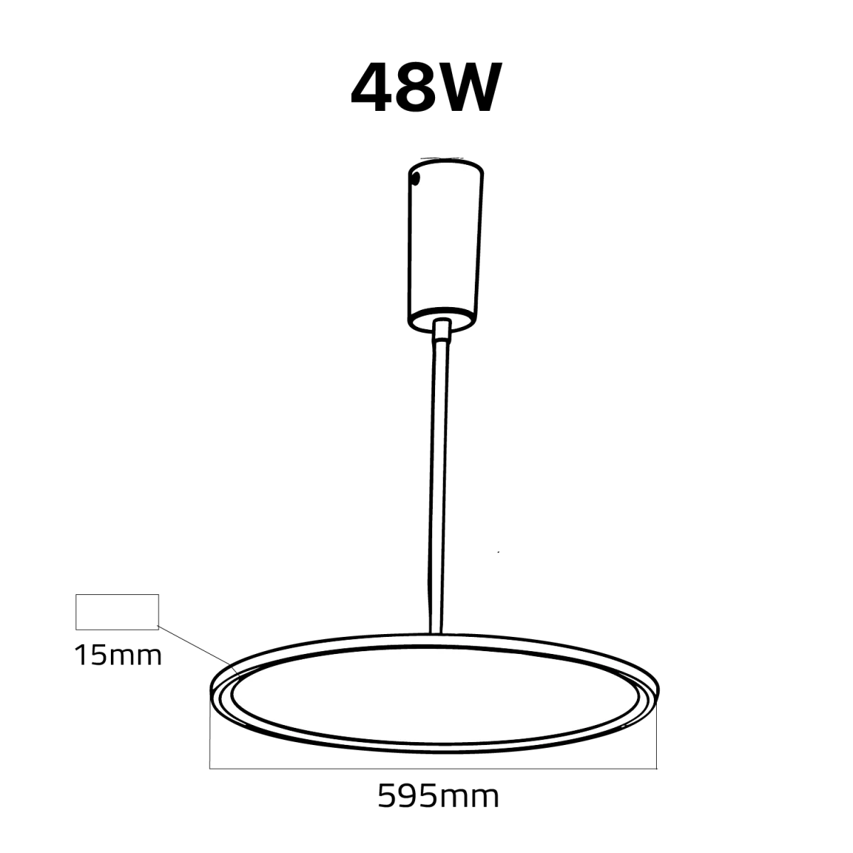 LED Pendant Light (BR6129) – Modern Suspended Decorative Light with High CRI 90, Osram LED Chip - Image 12