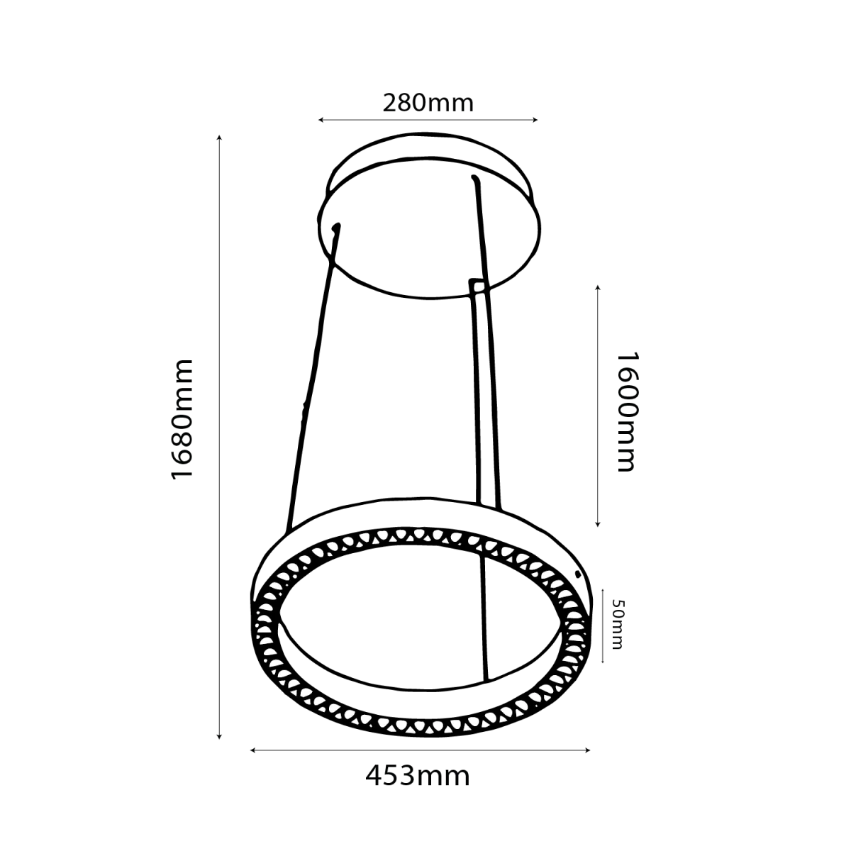 LED Pendant Light with Sensor - Dimmable & Up and Down illumination (BR4859) - Image 12