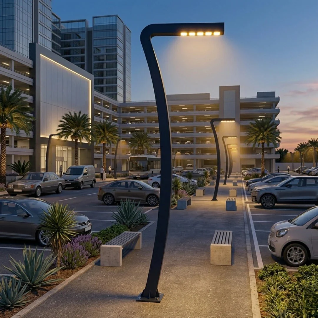 LED Pole Light 5 Meter 200W IP54 for streets & parks (QT1850) - Image 4