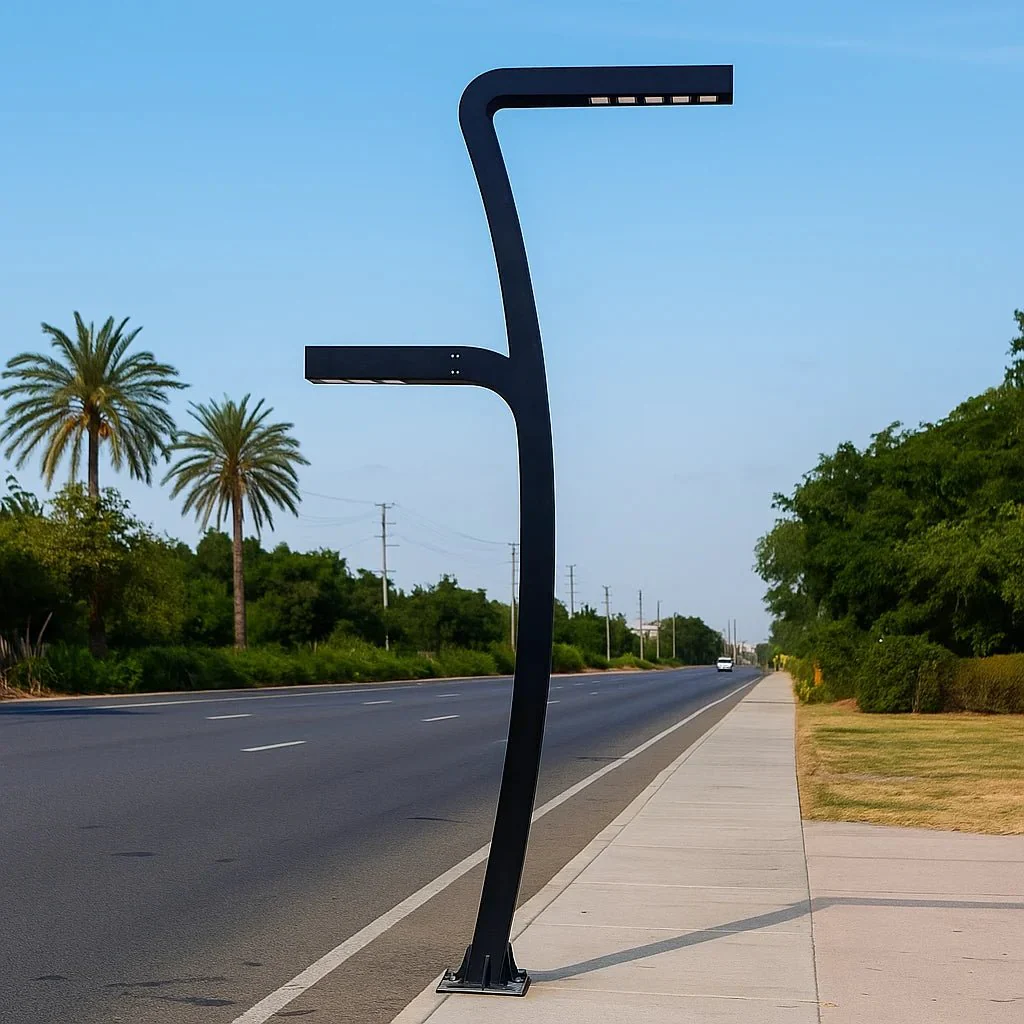 LED Pole Light 5 Meter 200W+120W IP54 for streets & parks (QT1850‑2) - Image 3