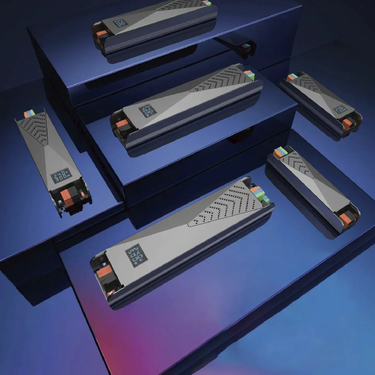 LED Power Supply 24V DC with Display Screen (XT-24V) - Image 2