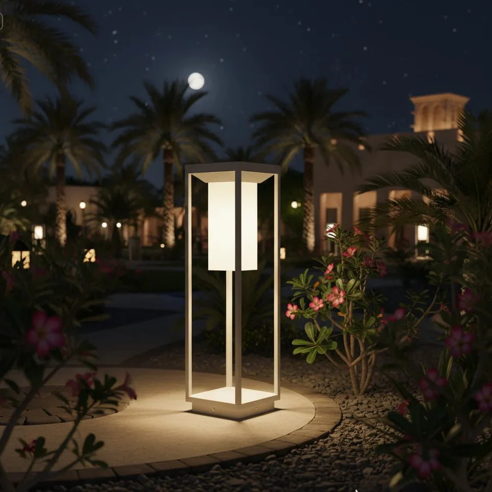 Modern LED Solar Bollard Light 2.2W IP54 (H6053) - Philips LED Chip - Image 2