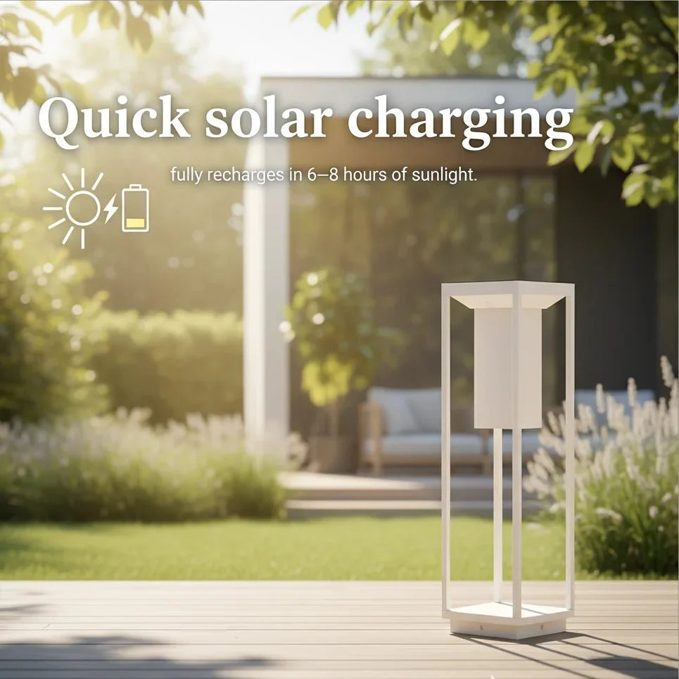 Modern LED Solar Bollard Light 2.2W IP54 (H6053) - Philips LED Chip - Image 5