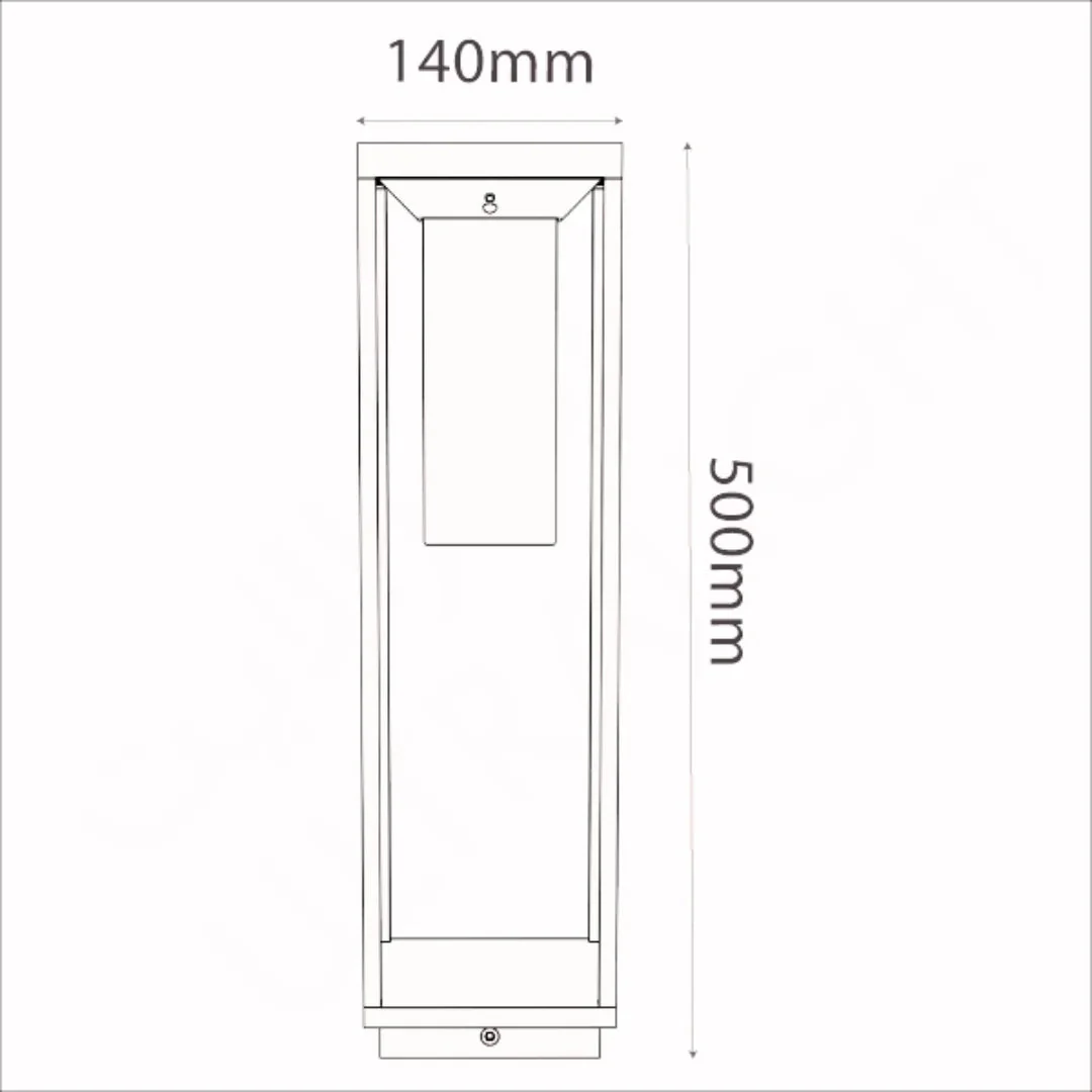 Modern LED Solar Bollard Light 2.2W IP54 (H6053) - Philips LED Chip - Image 8