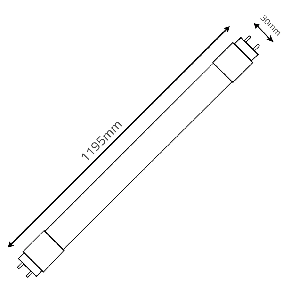 LED Tube Bulb T8 Emergency with Battery 16W 120Cm (ZF-335) - Image 6