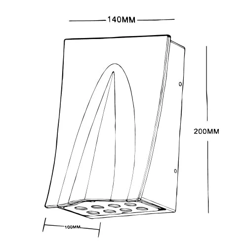 Ultralight LED Wall Light 16W - IP65 Weather Resistant (BDX1006) - Image 6