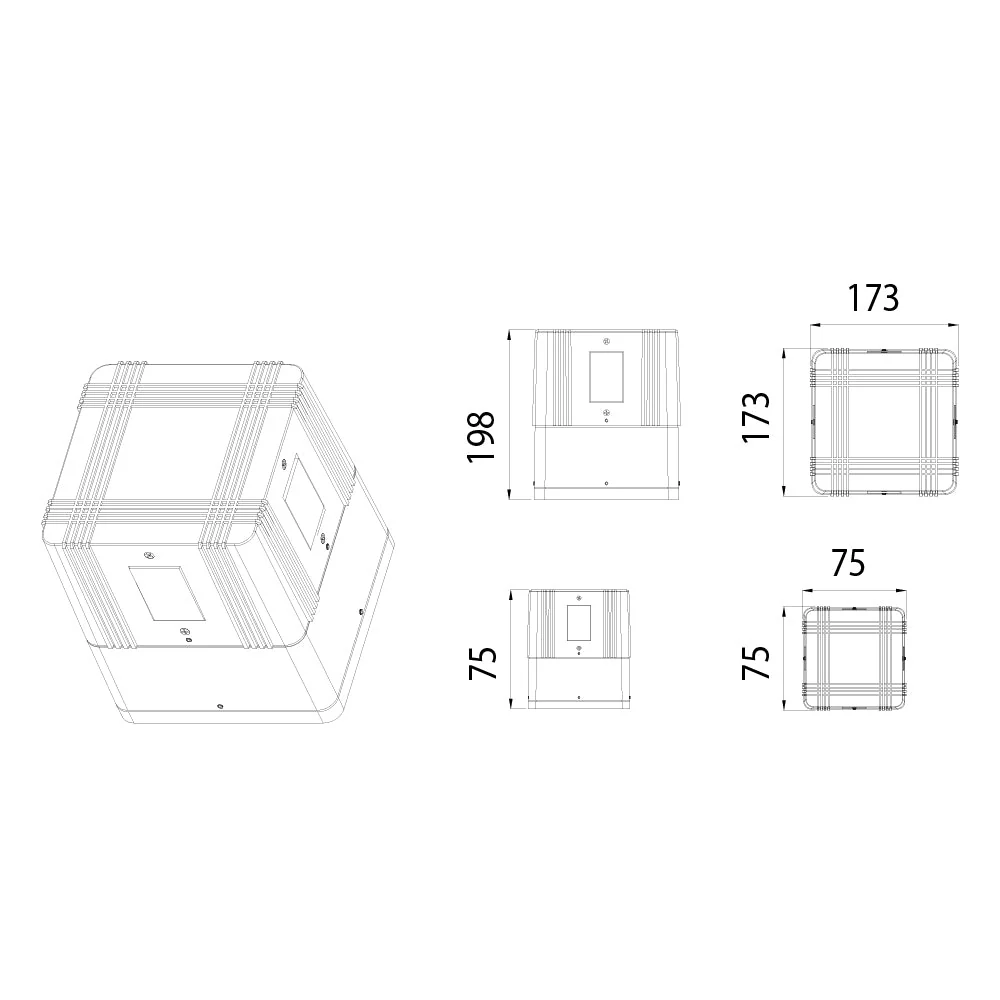 Ultralight LED X Wall Light (G185) - Image 2