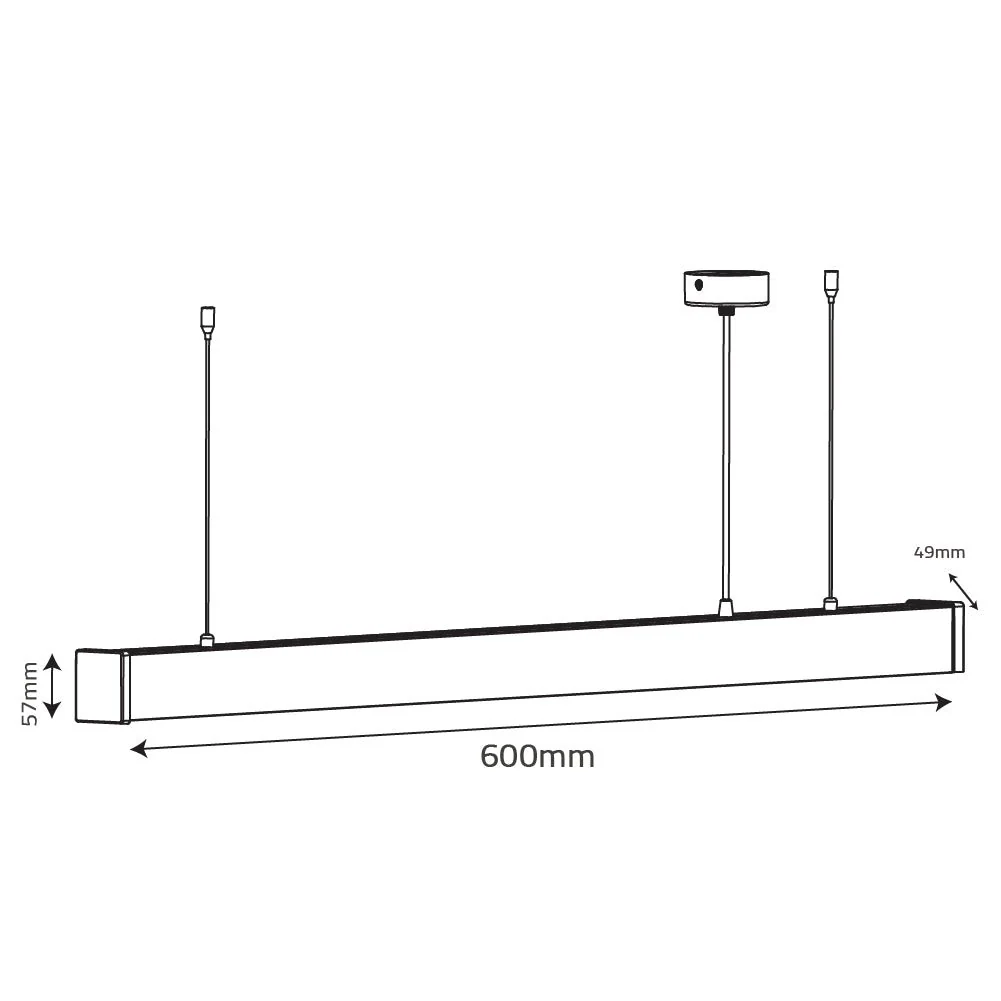 Ultralight Linear Pendant Light With Connectors - Modern Lighting (UTL-LMA1) - Image 19
