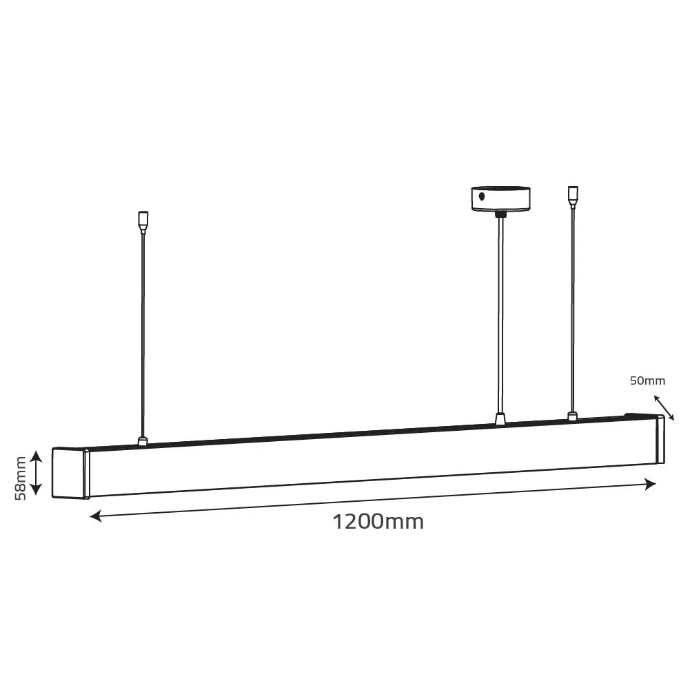 Ultralight Linear Pendant Light With Connectors - Modern Lighting (UTL-LMA1) - Image 20