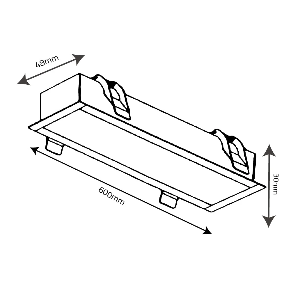Ultralight Linear Recursed Light With connectors - Modern Design - OSRAM LEDs (BR6758) - Image 14