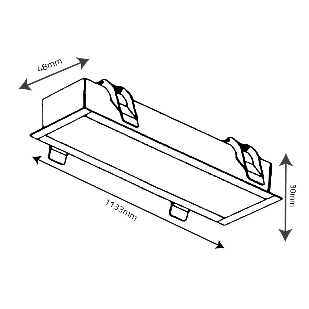 Ultralight Linear Recursed Light With connectors - Modern Design - OSRAM LEDs (BR6758) - Image 15