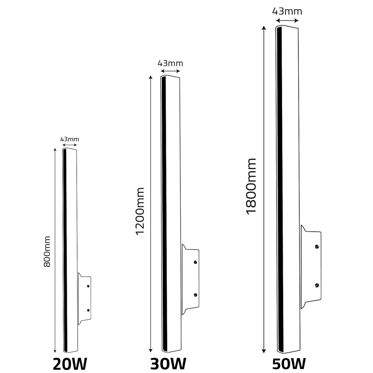 Ultralight Linear Wall Light - Modern and Elegant Lighting - Warm Light (BW001) - Image 8