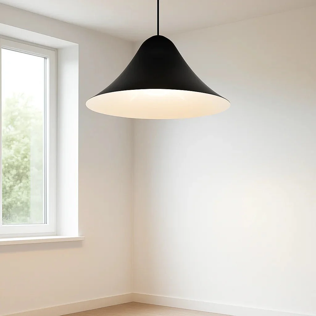 Modern High Bay Light Fixture – Cone Shape Pendant Frame with E27 Base (Q7041) - Image 2