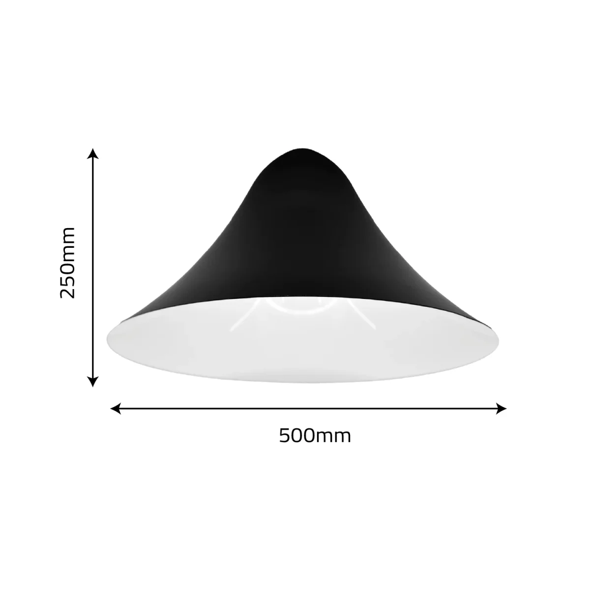 Modern High Bay Light Fixture – Cone Shape Pendant Frame with E27 Base (Q7041) - Image 3