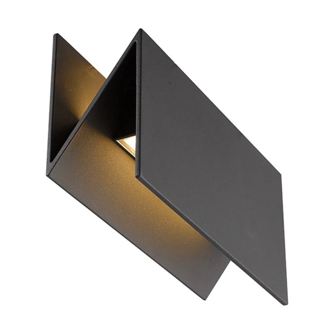 Modern LED Wall Light 14.4W (H1521) – 3000K Warm White, IP54, Black Aluminum Fixture for Entrances & Corridors - Image 5
