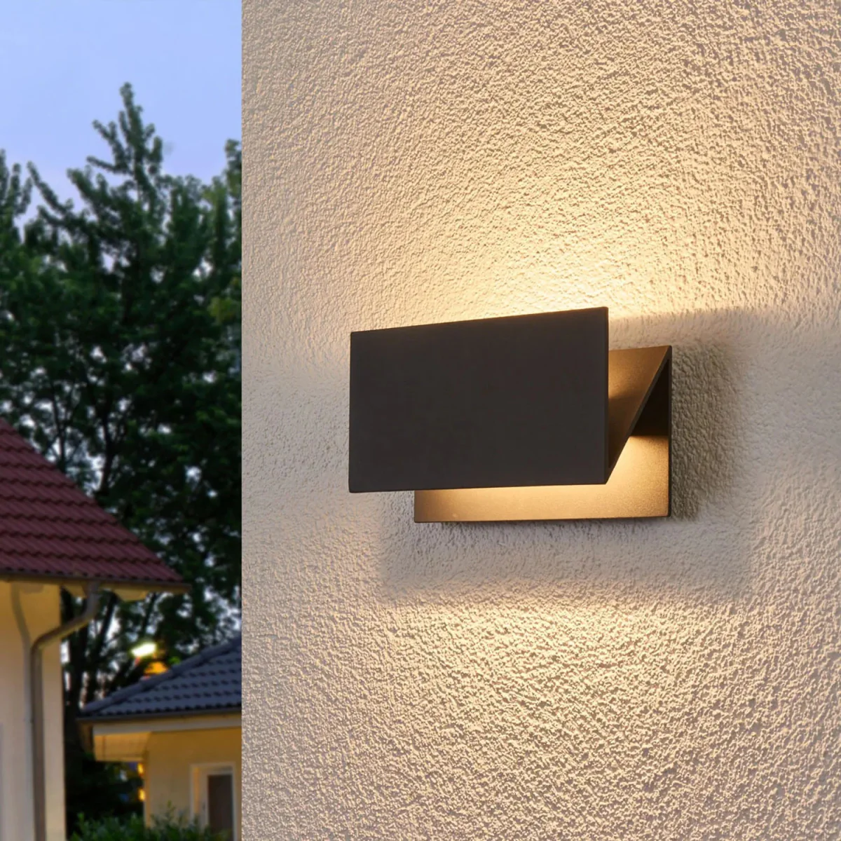 Modern LED Wall Light 14.4W (H1521) – 3000K Warm White, IP54, Black Aluminum Fixture for Entrances & Corridors - Image 9