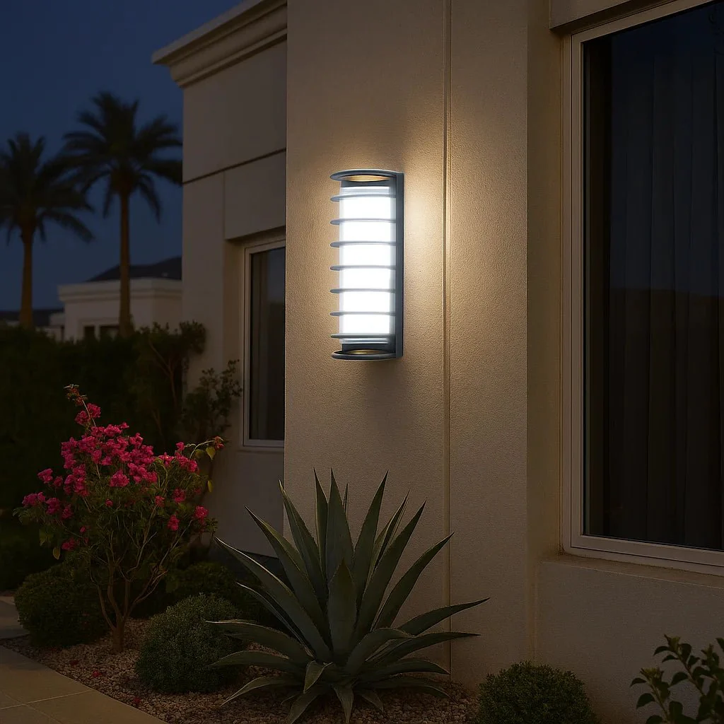 Modern Outdoor LED Wall Light (F460) – 25W IP54 Black Fixture – Stylish Outdoor Wall - Image 3
