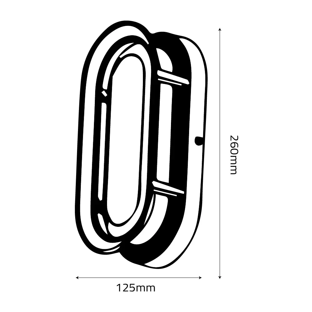 Modern Outdoor LED Wall Light – IP54 Black Fixture (GMD-Y) - Image 12