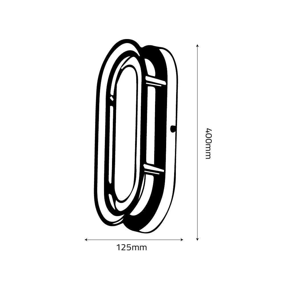 Modern Outdoor LED Wall Light – IP54 Black Fixture (GMD-Y) - Image 14