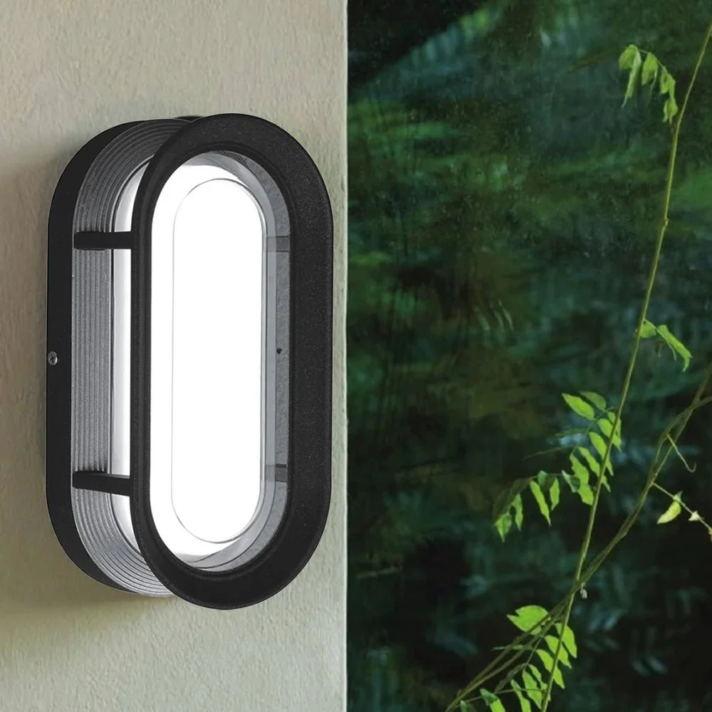 Modern Outdoor LED Wall Light – IP54 Black Fixture (GMD-Y) - Image 4