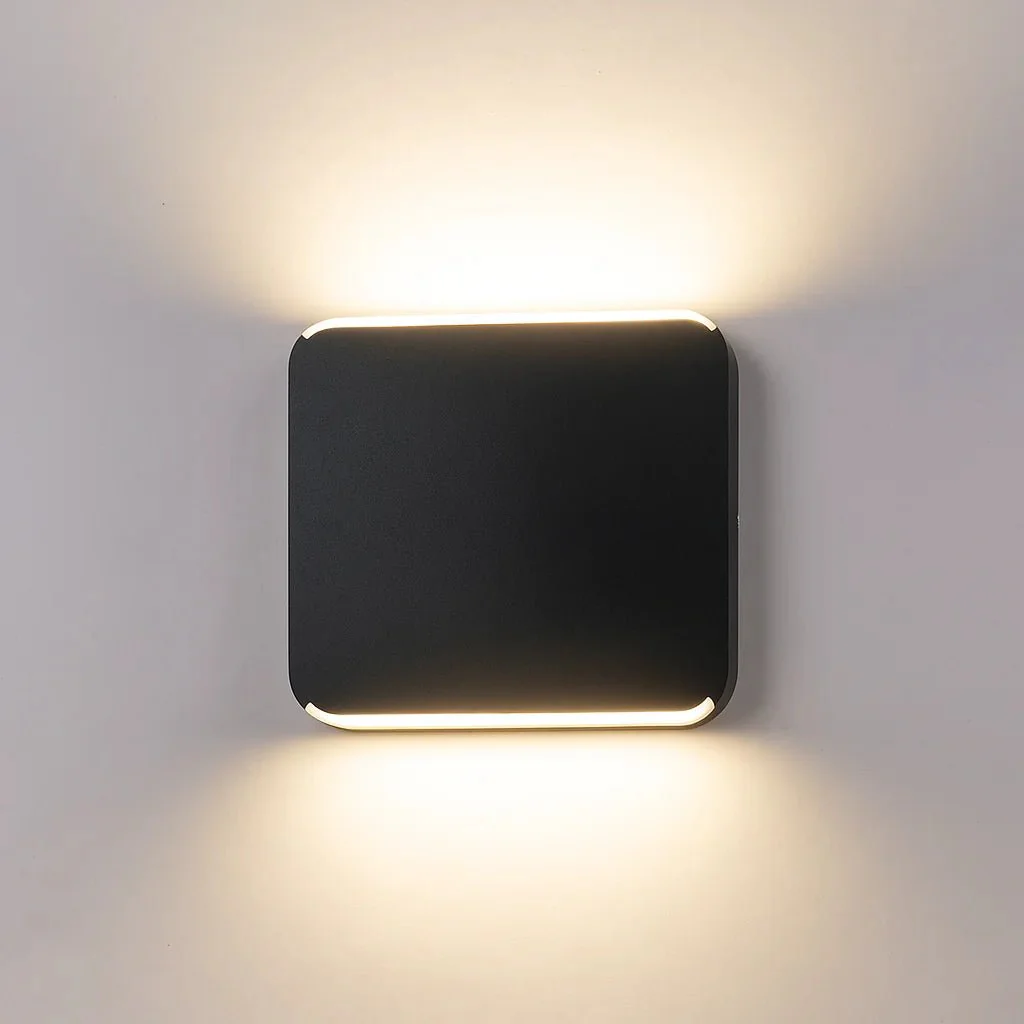 Modern Outdoor LED Wall Light (JW771A) – 8W Warm Light & IP65 Weather Resistant – Black & Grey - Image 2