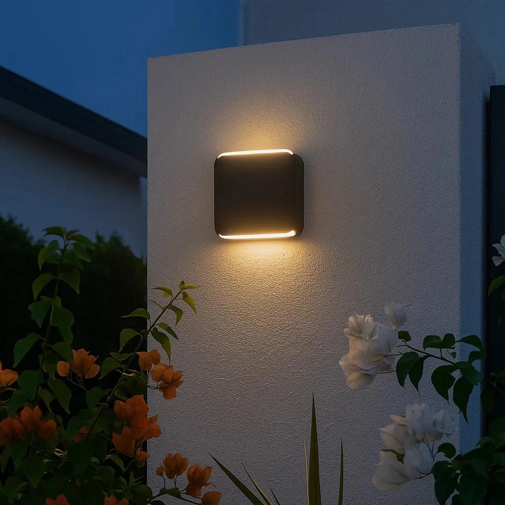 Modern Outdoor LED Wall Light (JW771A) – 8W Warm Light & IP65 Weather Resistant – Black & Grey - Image 4