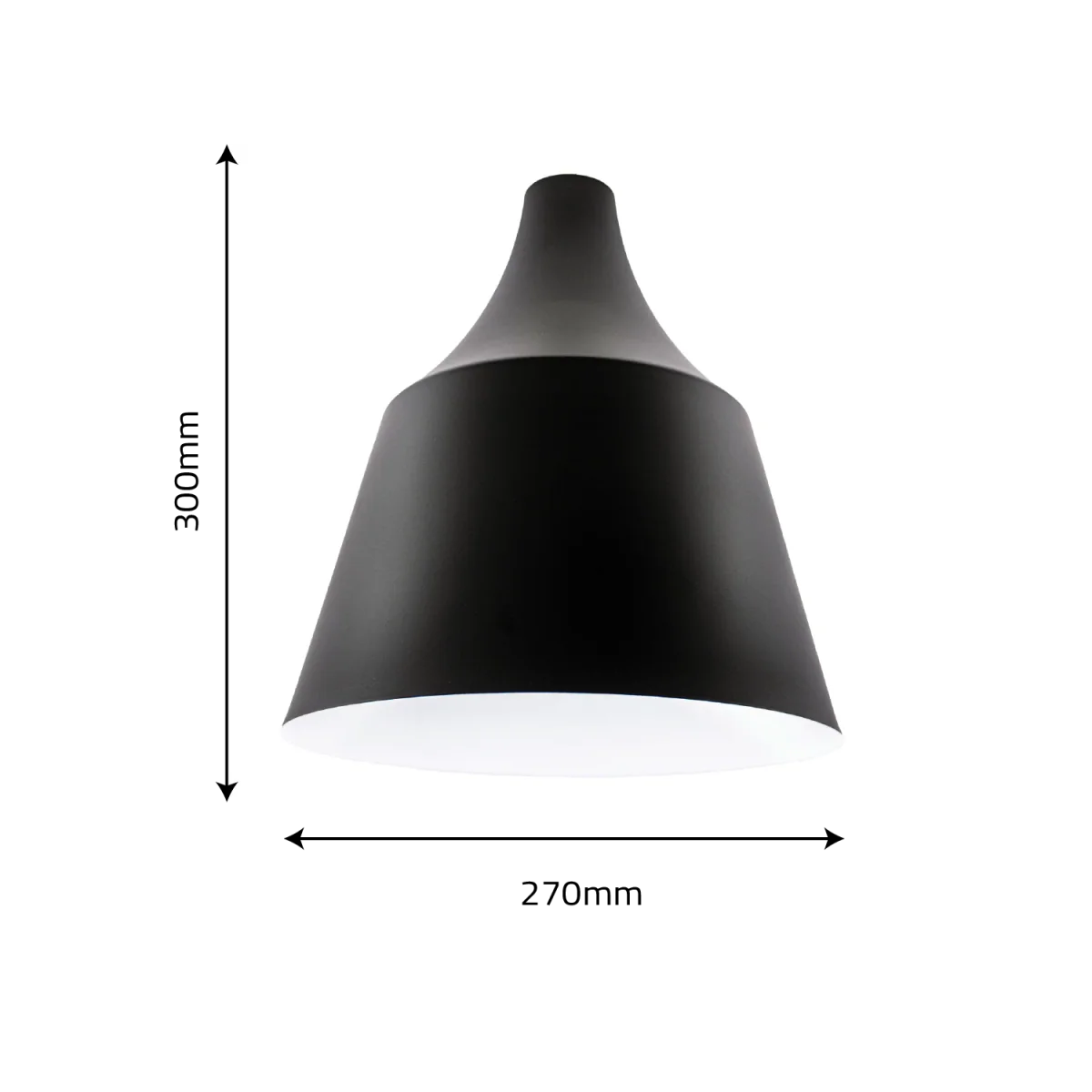 Modern Pendant Light Fixture – Cone Shape High Bay Frame with E27 Socket (Q7788) - Image 4