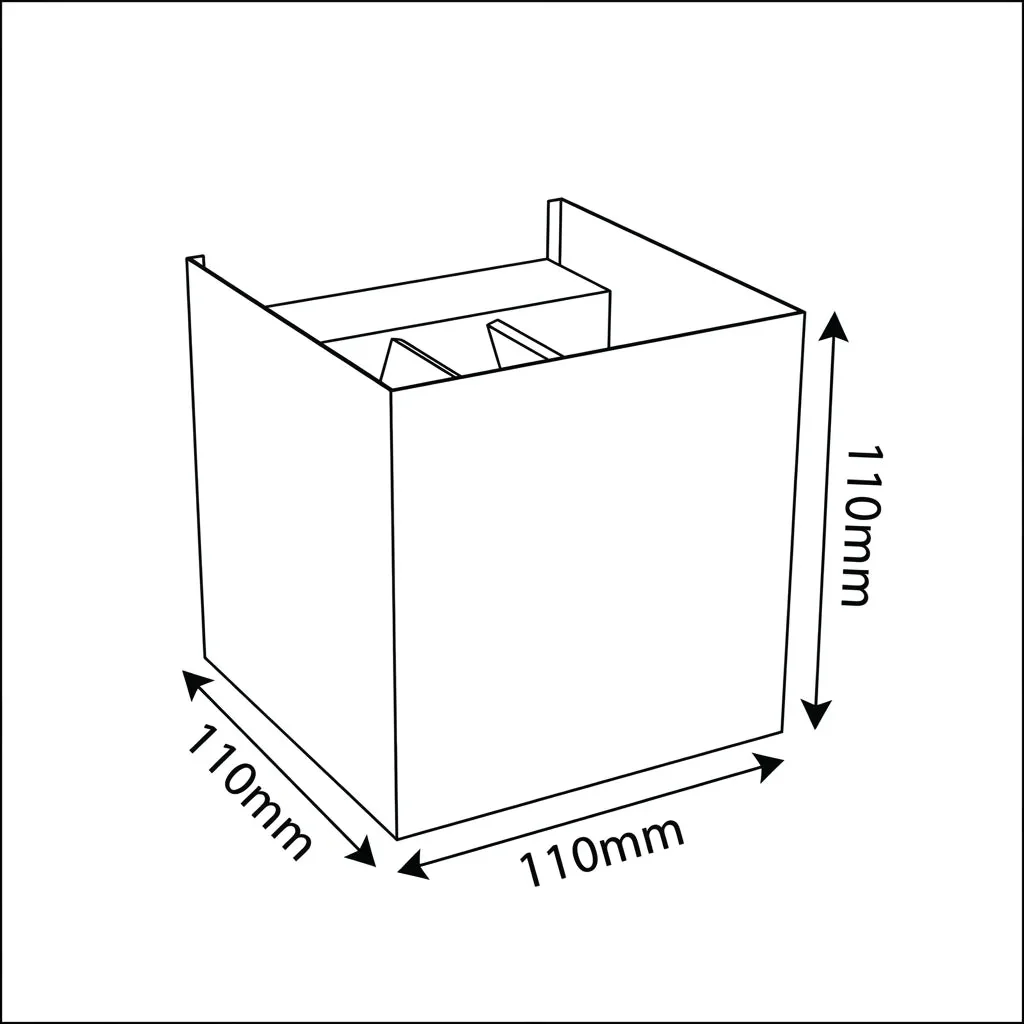 Adjustable Cube LED Outdoor Wall Light - IP55 Weather Resistance (1080G01) - Image 10