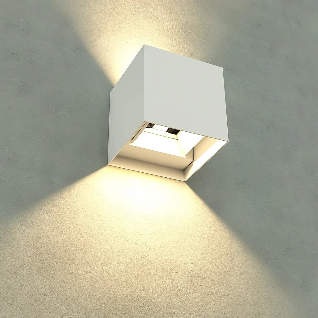 Adjustable Cube LED Outdoor Wall Light - IP55 Weather Resistance (1080G01) - Image 2