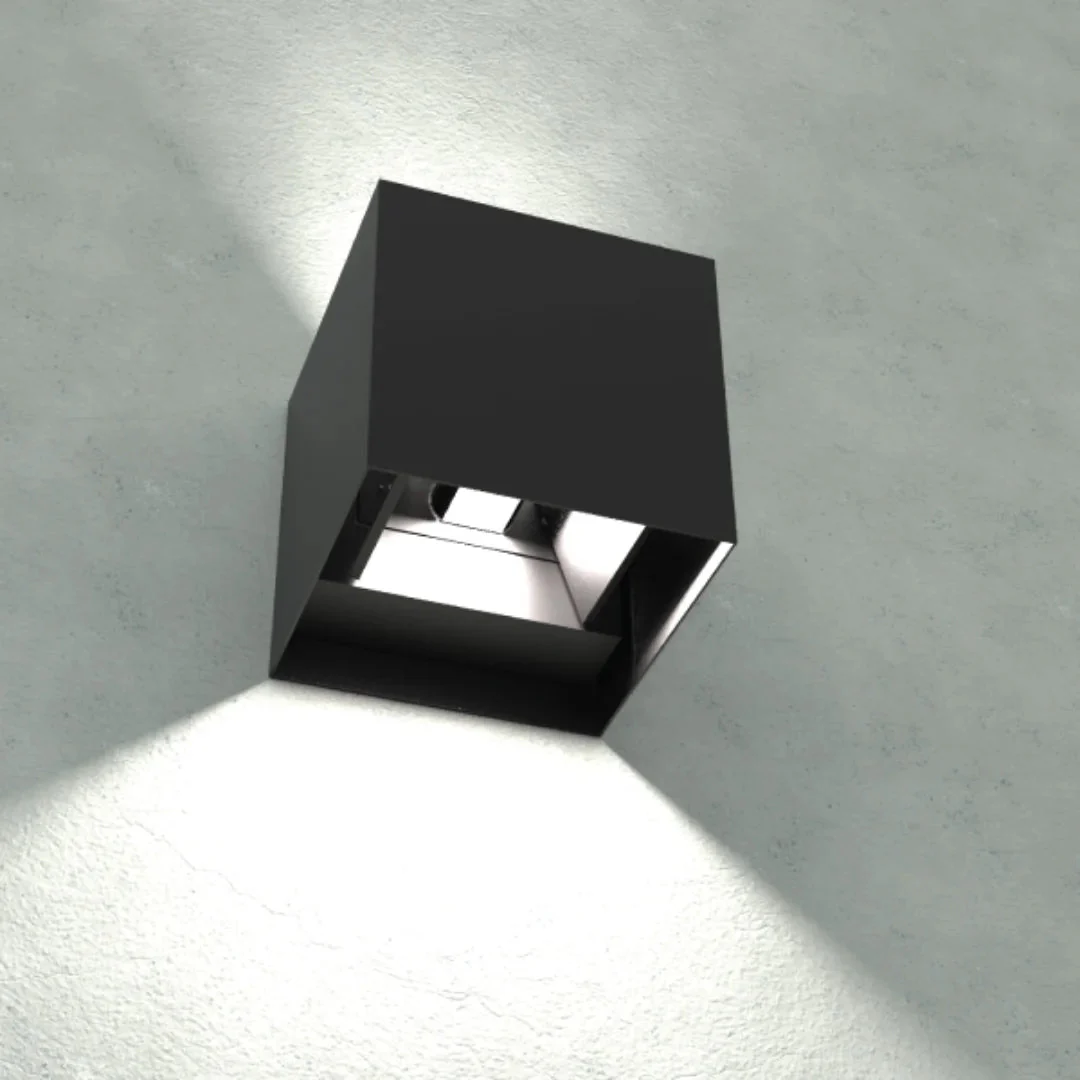 Adjustable Cube LED Outdoor Wall Light - IP55 Weather Resistance (1080G01) - Image 3
