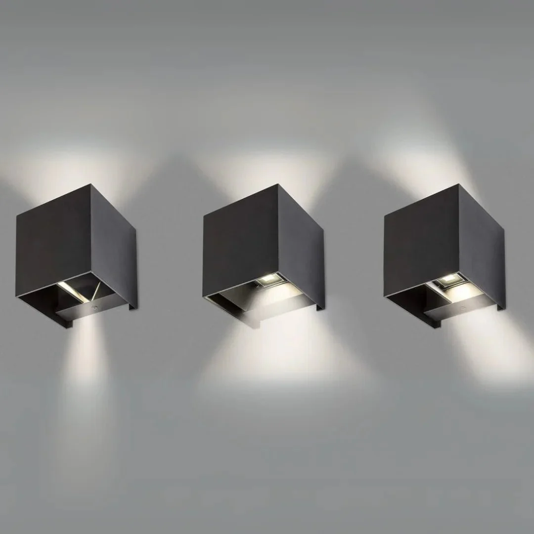 Adjustable Cube LED Outdoor Wall Light - IP55 Weather Resistance (1080G01) - Image 5