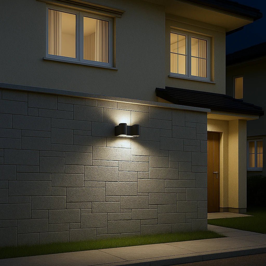 Modern Wall Outdoor Light 15W (H1111) – Graphite Aluminum & Waterproof IP54 - Image 2