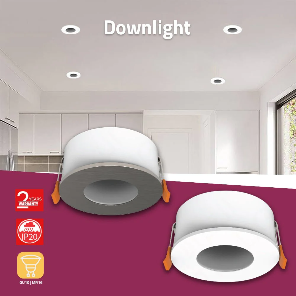 Ultralight Outdoor Downlight Frame GU10 Base 8cm (BA268-RD) - Image 4