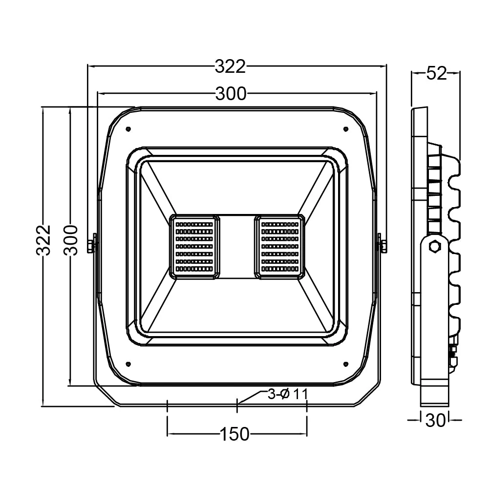 Ultralight Outdoor LED Floodlight - IP65 Weatherproof Design (ZY-2079) - Image 8